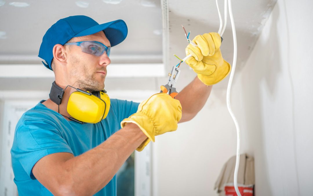 Electrician Stripping Wires